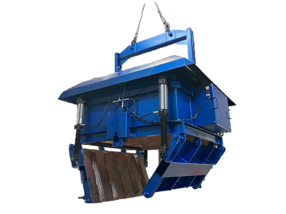 ベッセルに代わる「2㎥解体用底開きバケット」ついに油圧開閉式へ！